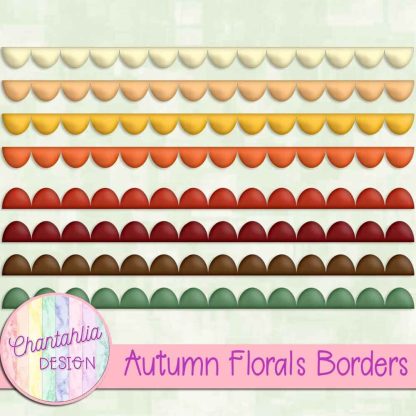 Free borders in an Autumn Florals theme