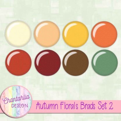 Free brads in an Autumn Florals theme