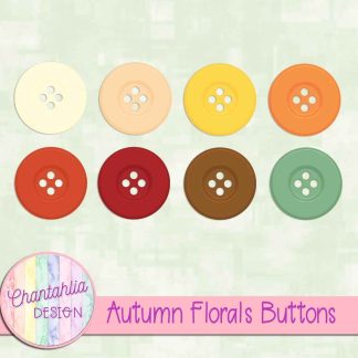 Free buttons in an Autumn Florals theme
