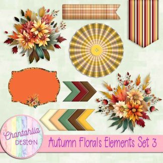 Free design elements in an Autumn Florals theme