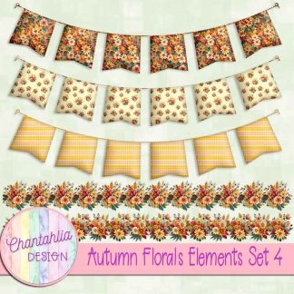 Free design elements in an Autumn Florals theme