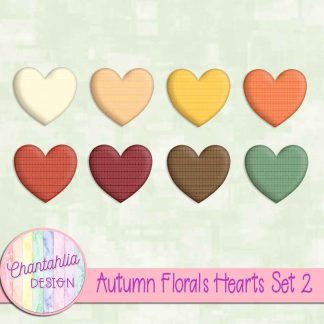 Free hearts in an Autumn Florals theme