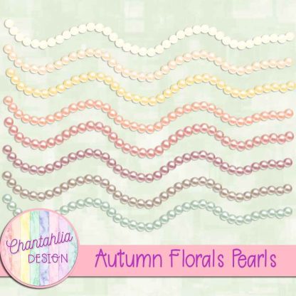Free pearls in an Autumn Florals theme
