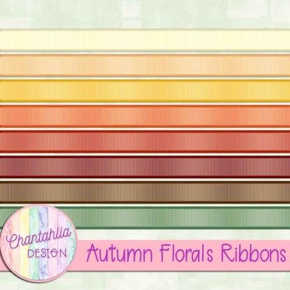 Free ribbons in an Autumn Florals theme