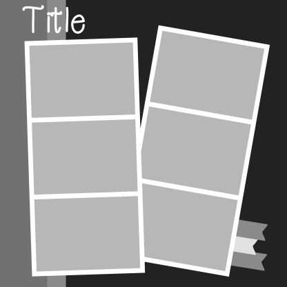 Free digital scrapbooking layout template .psd file