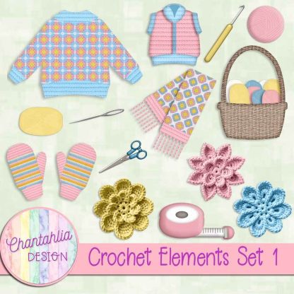 Crochet Elements Set 1