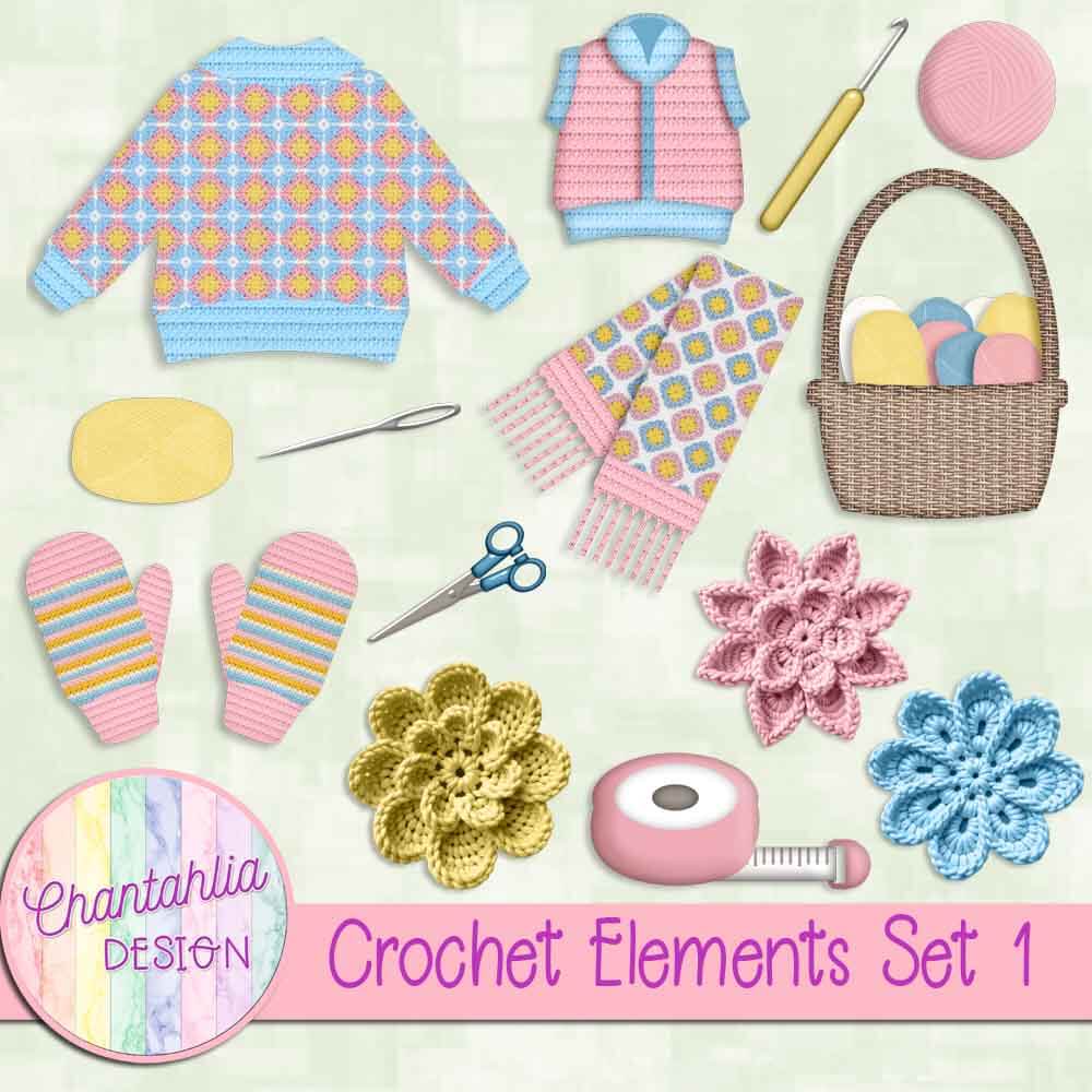 Crochet Elements Set 1