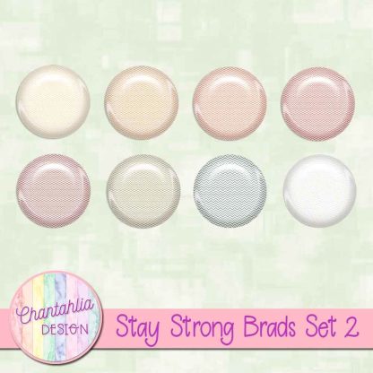 Free brads in a Stay Strong theme