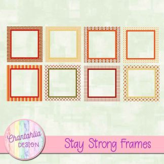 Free frames in a Stay Strong theme