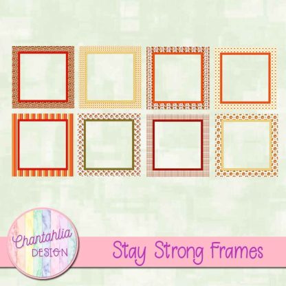 Free frames in a Stay Strong theme