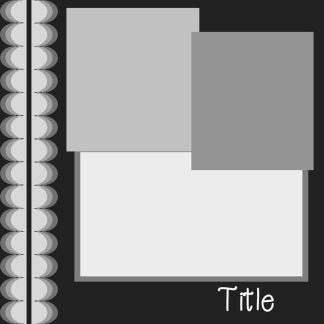 Digital Scrapbook Layout Template 403