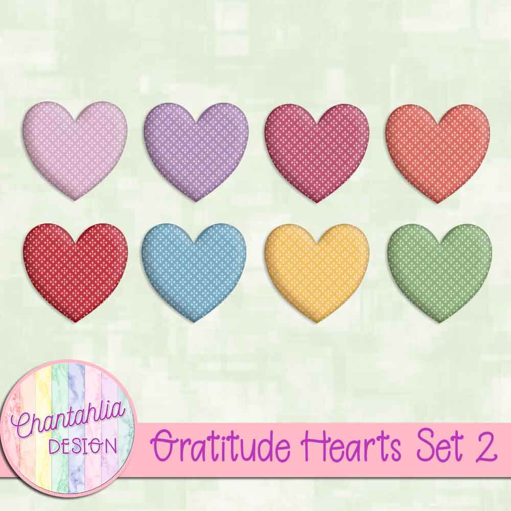 Gratitude Hearts Set 2