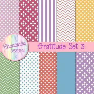 Gratitude Digital Papers Set 3