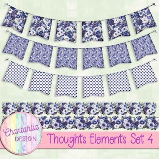 Free design elements in a Thoughts theme