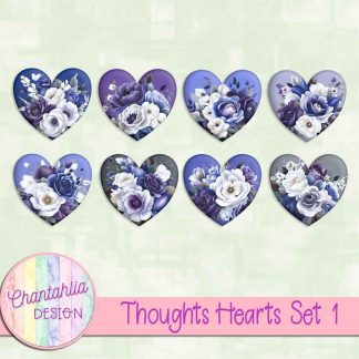 Free hearts in a Thoughts theme.