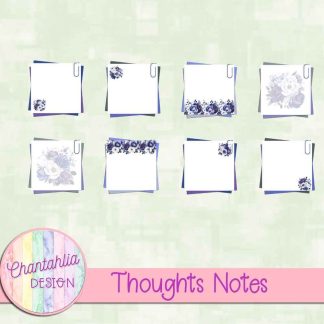 Free notes in a Thoughts theme