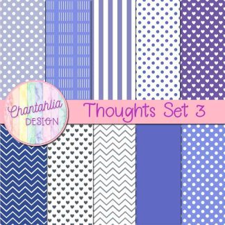 Thoughts Digital Papers Set 3