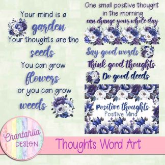 Thoughts Word Art