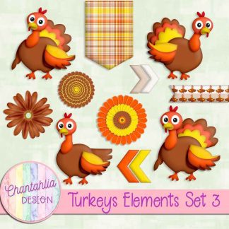 Free design elements in a Turkeys theme
