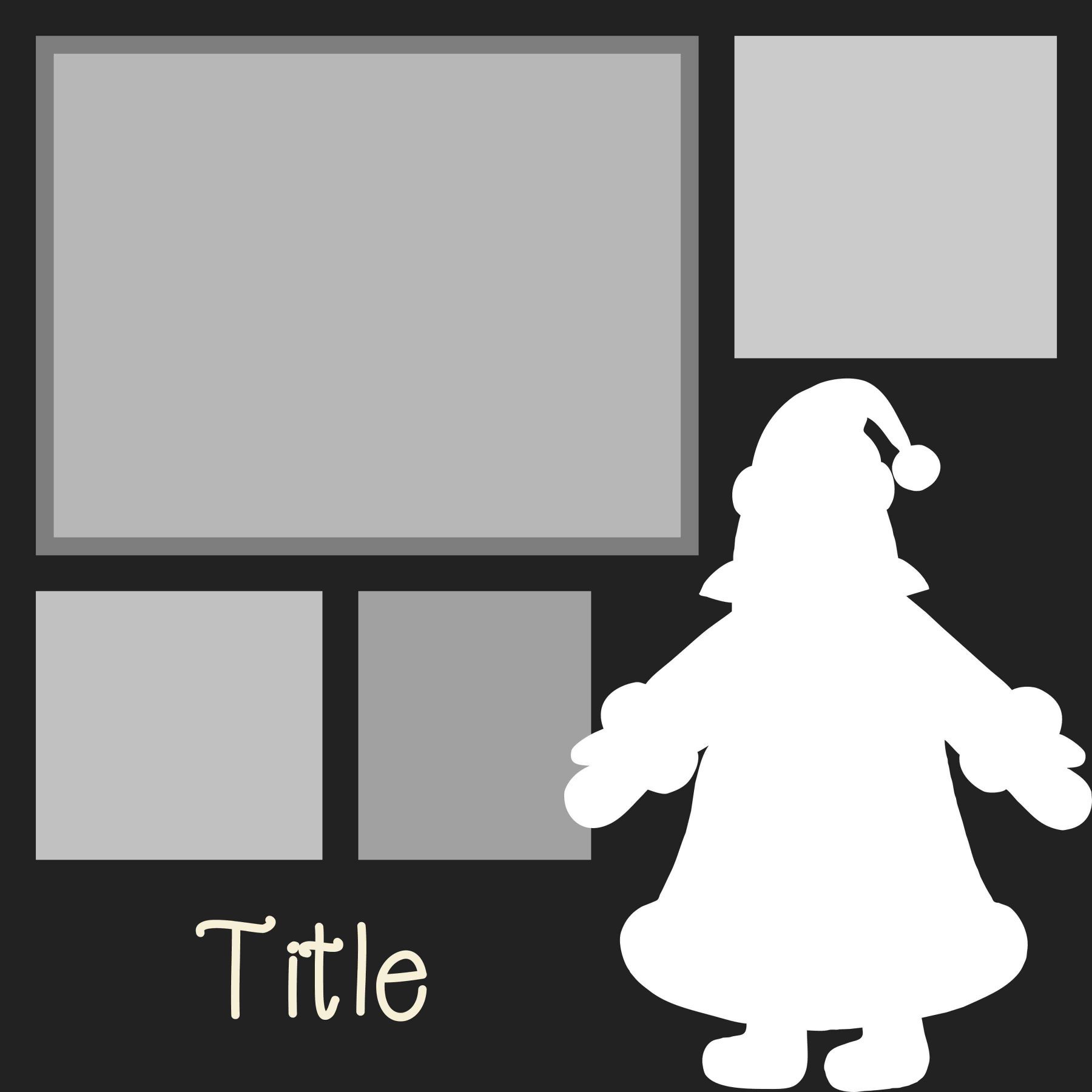 Free digital scrapbooking layout template .psd file