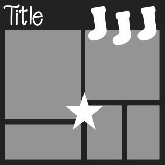 Free digital scrapbooking layout template .psd file