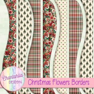 Christmas Flowers Borders