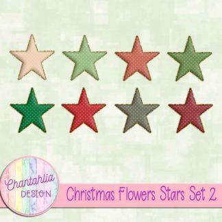 Christmas Flowers Stars Set 2