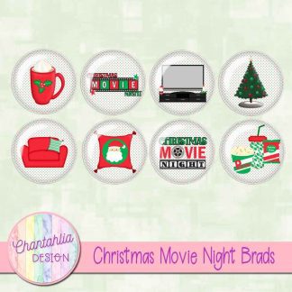 Free brads in a Christmas Movie Night theme