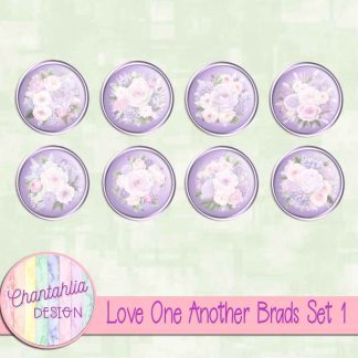 Free brads in a Love One Another theme