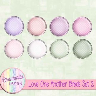Free brads in a Love One Another theme