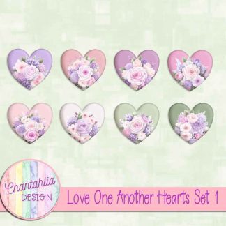 Free hearts in a Love One Another theme