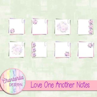 Free notes in a Love One Another theme