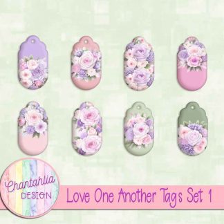 Free tags in a Love One Another theme