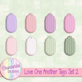 Free tags in a Love One Another theme