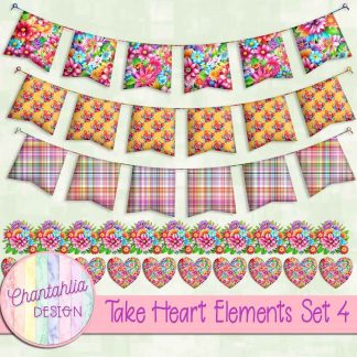 Free design elements in a Take Heart theme