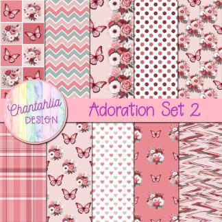 Adoration Digital Papers Set 2