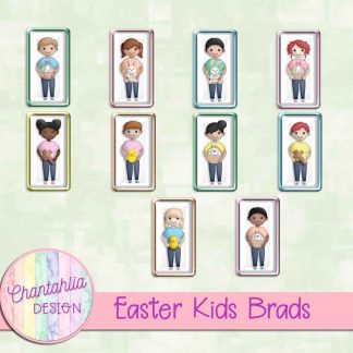 Free brads in an Easter Kids theme