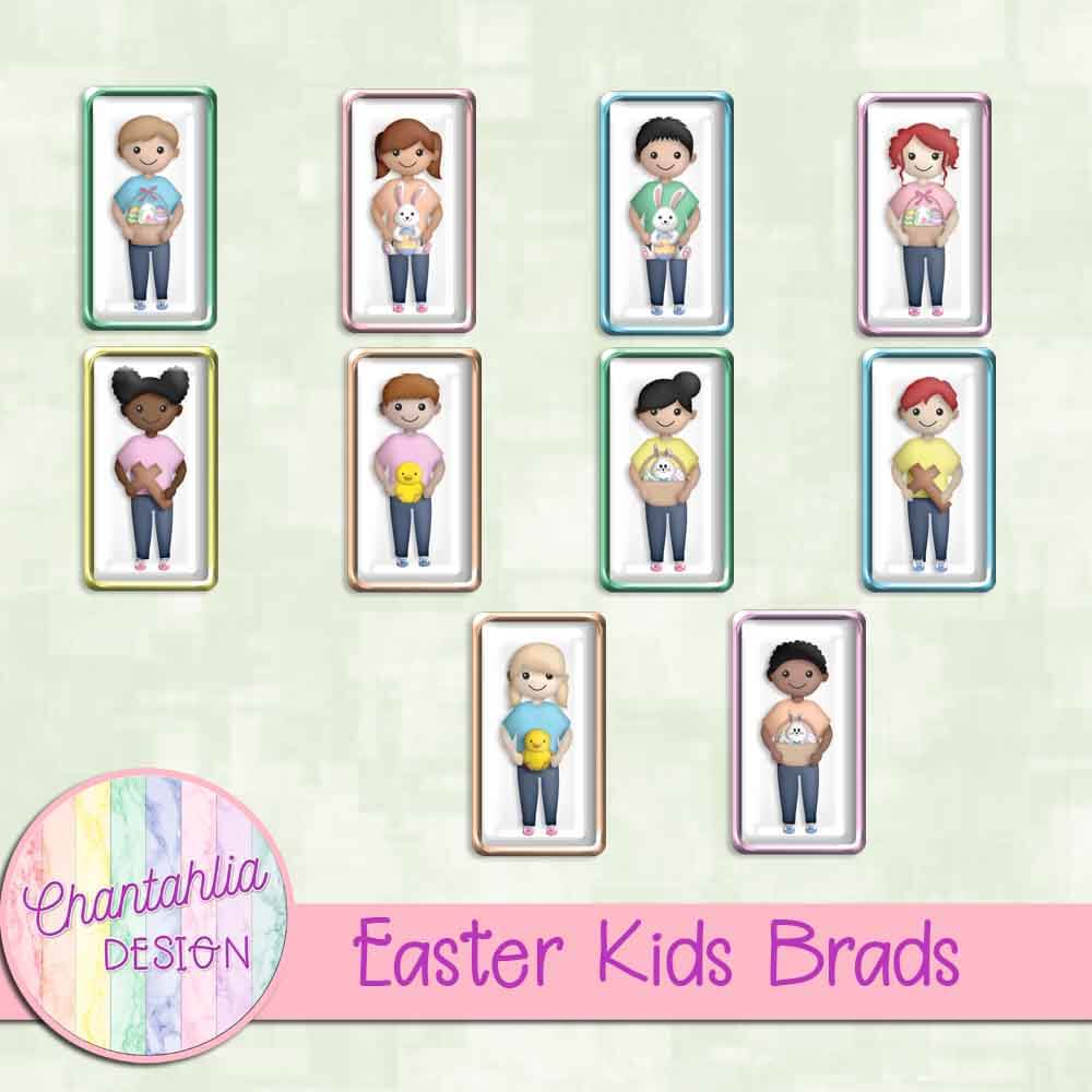 Free brads in an Easter Kids theme