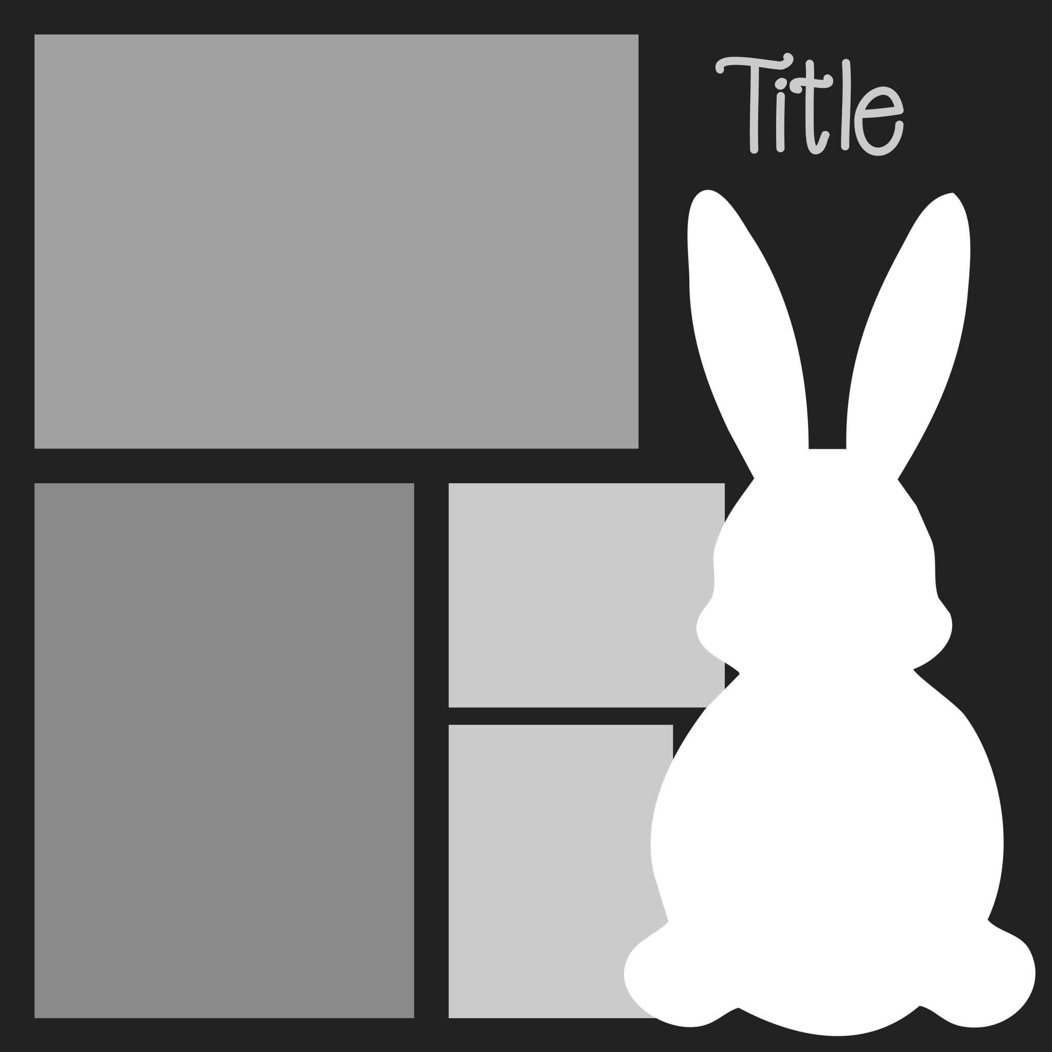 Digital Scrapbook Layout Template 413 - Chantahlia Design