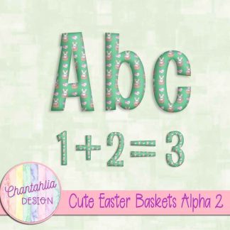 Free alpha in a Cute Easter Baskets theme