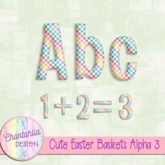Free alpha in a Cute Easter Baskets theme