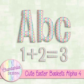 Free alpha in a Cute Easter Baskets theme
