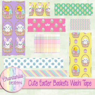 Cute Easter Baskets Washi Tape