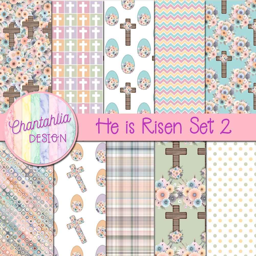 He is Risen Digital Papers Set 2