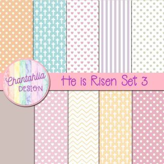 He is Risen Digital Papers Set 3