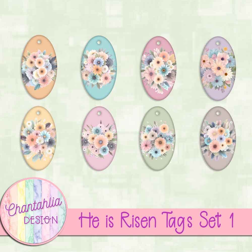 He is Risen Tags Set 1