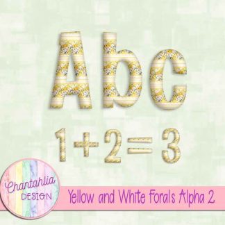 Yellow and White Florals Alpha 2