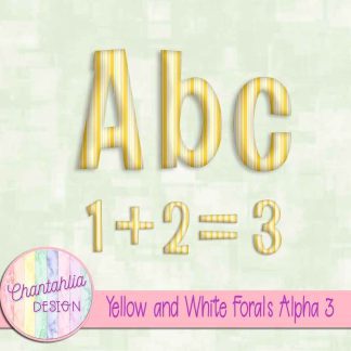 Yellow and White Florals Alpha 3