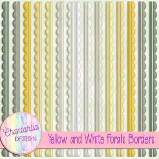 Yellow and White Florals Borders