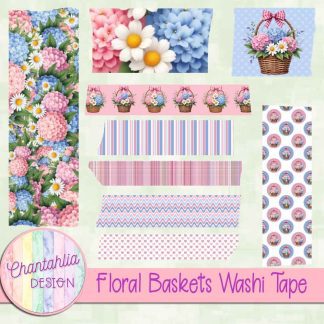 Floral Baskets Washi Tape